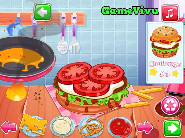 game Cuoc thi lam banh hamburger hinh anh 1