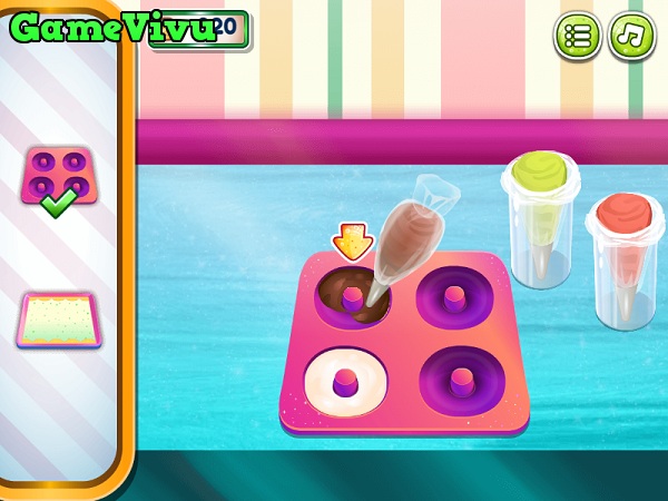 game Làm bánh Donut kem tươi hình ảnh 2