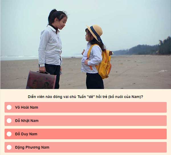 Chọn đáp án đúng