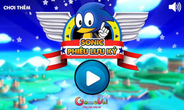 Chơi game Sonic phiêu lưu ký - GameVui