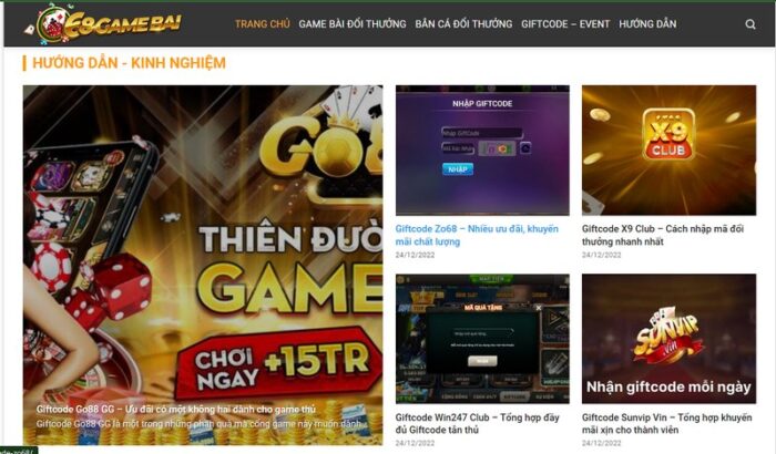 68 Game Bài | 68gamebai.me - Website review cổng game cho người Việt Gamevui.Org